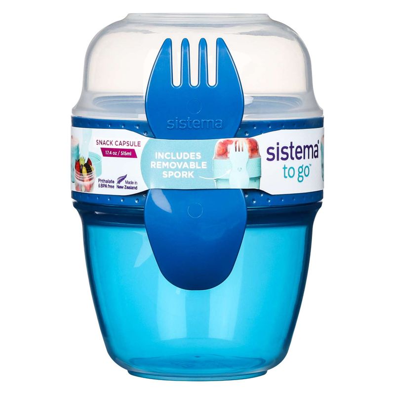 Snack Capsule To Go Δοχείο Τροφίμων Ocean Blue 515ml