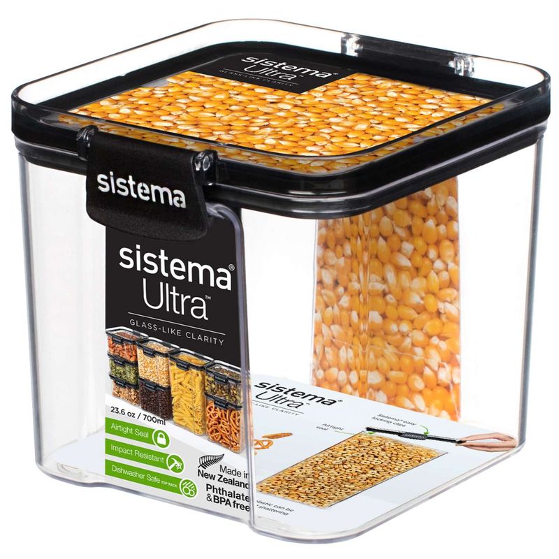 Ultra Square Δοχείο Αποθήκευσης Ξηρών Τροφίμων 700ml