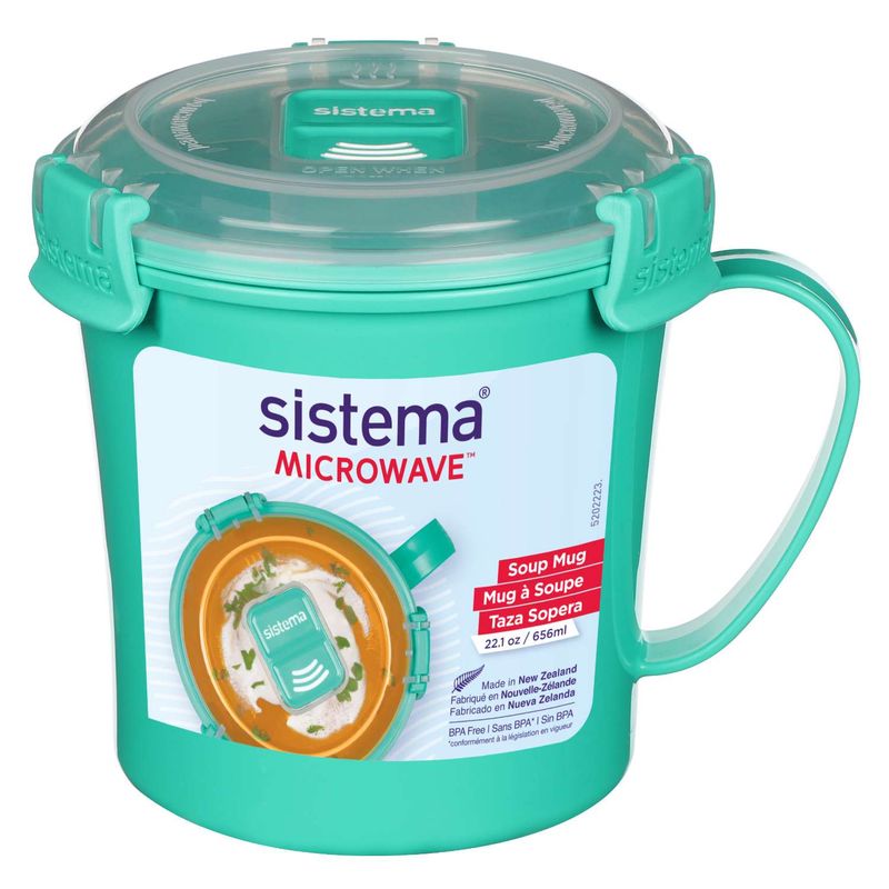 Medium Soup Mug Microwave Κούπα Σούπας Minty Teal 656ml