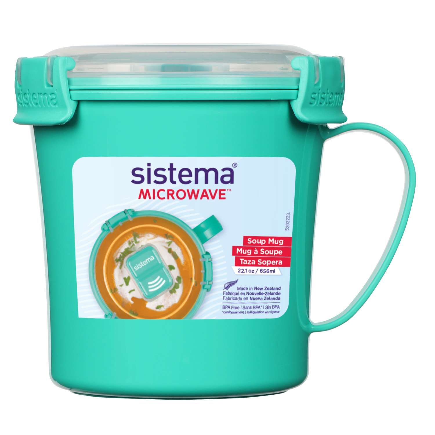 Medium Soup Mug Microwave Κούπα Σούπας Minty Teal 656ml