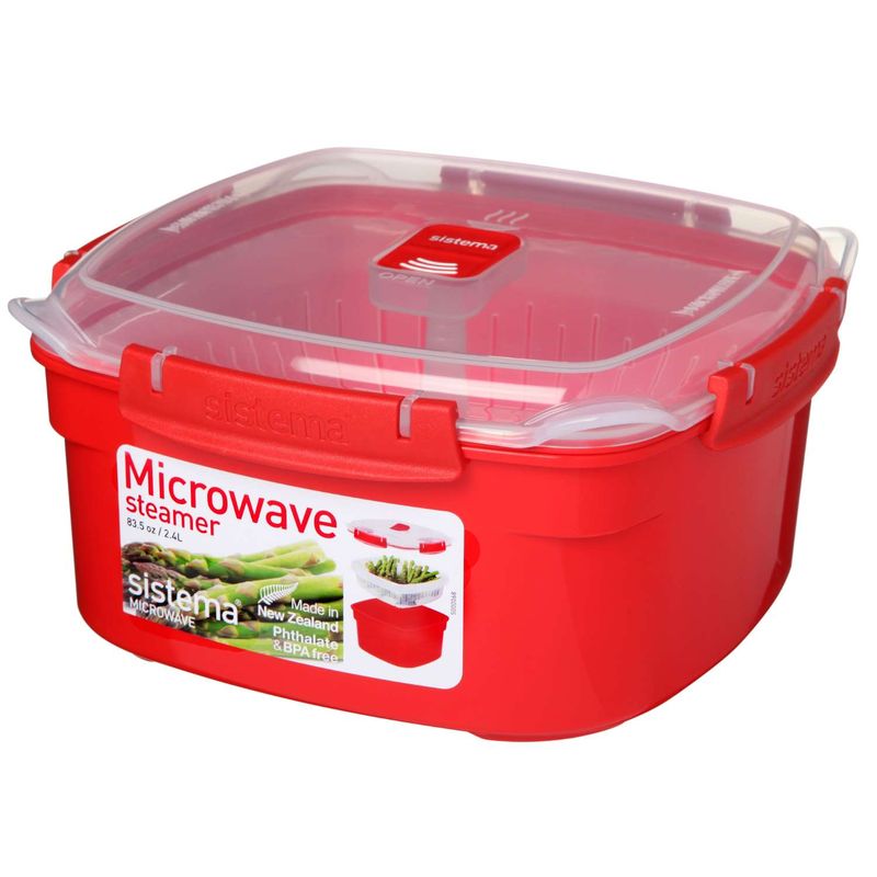 Medium Steamer Microwave Σκεύος Μαγειρέματος Στον Ατμό 2.4L