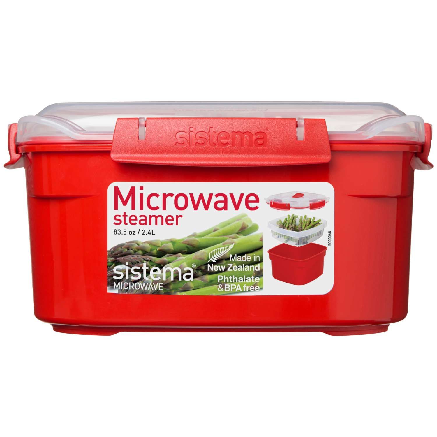 Medium Steamer Microwave Σκεύος Μαγειρέματος Στον Ατμό 2.4L