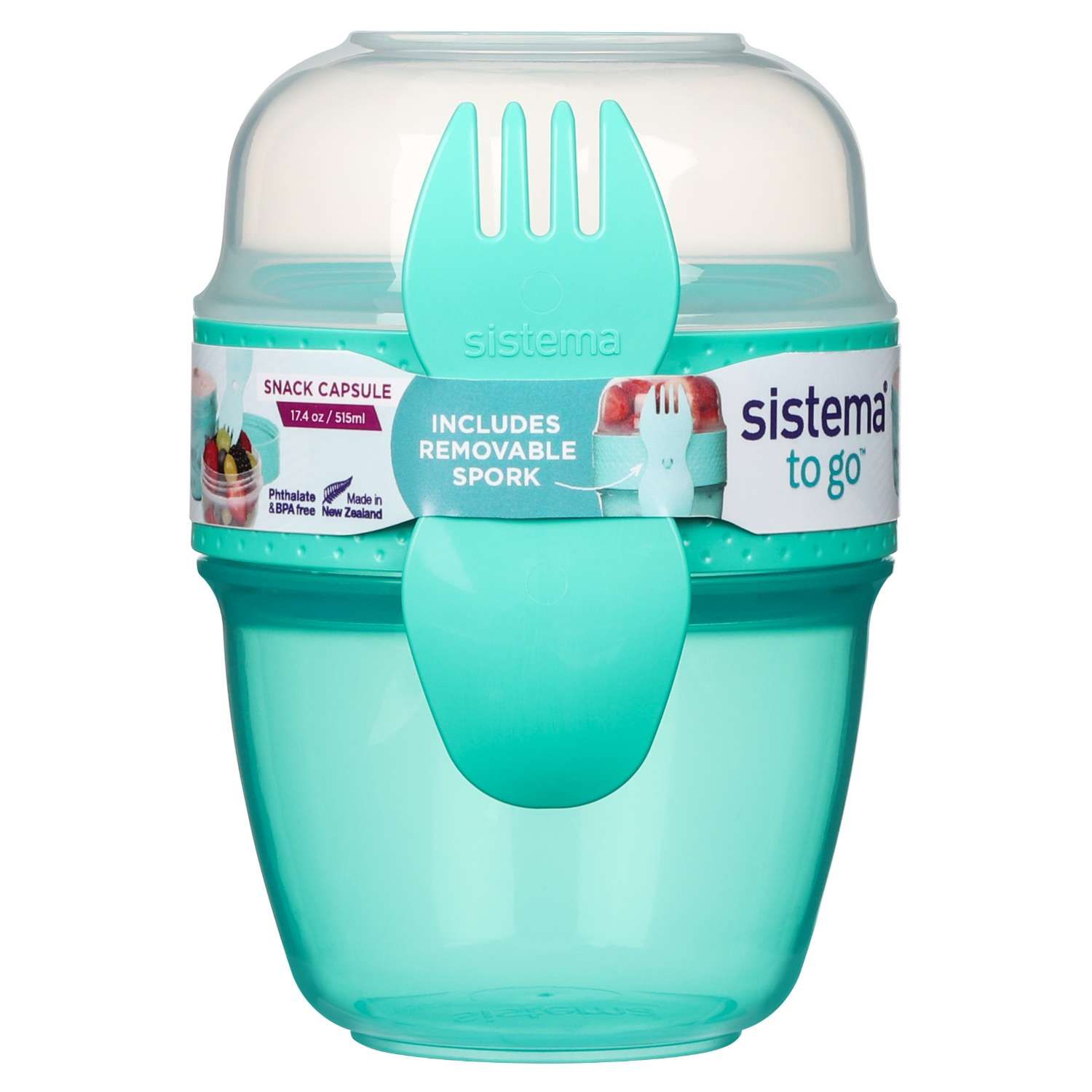 Snack Capsule To Go Δοχείο Τροφίμων Minty Teal 515ml
