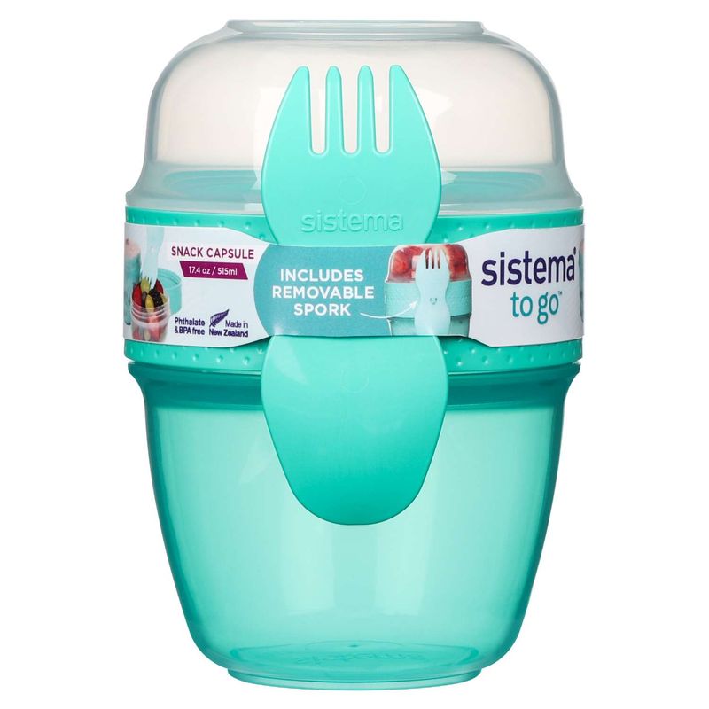 Snack Capsule To Go Δοχείο Τροφίμων Minty Teal 515ml