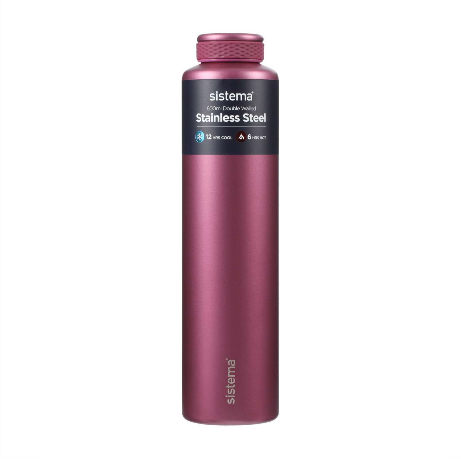 Chic Stainless Steel Bottle Παγούρι Θερμός Fig Purple 600ml
