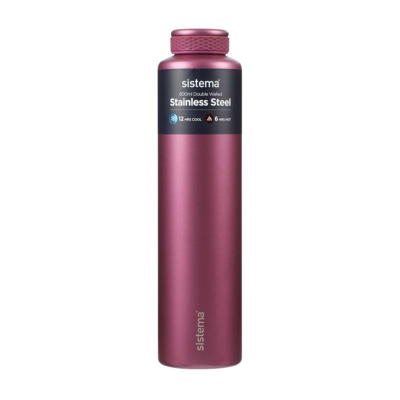 Chic Stainless Steel Bottle Παγούρι Θερμός Fig Purple 600ml