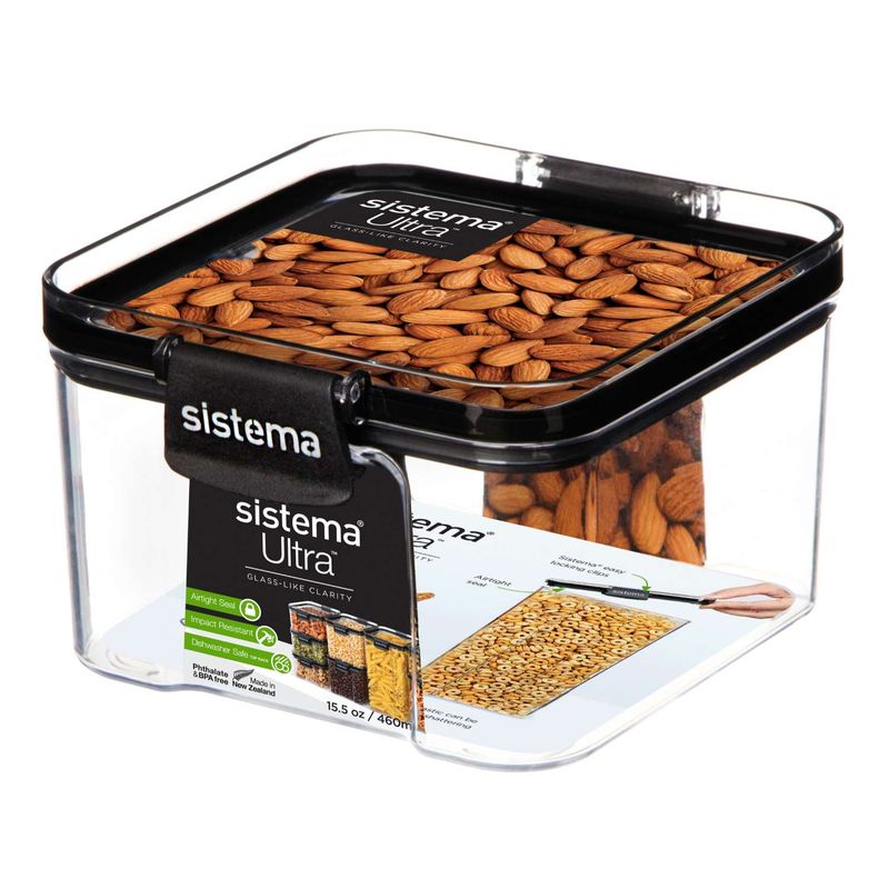 Ultra Square Δοχείο Αποθήκευσης Ξηρών Τροφίμων 460ml