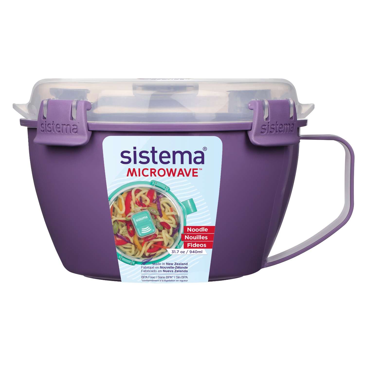 Noodle Bowl Microwave Μπολ Ζυμαρικών Misty Purple 940ml