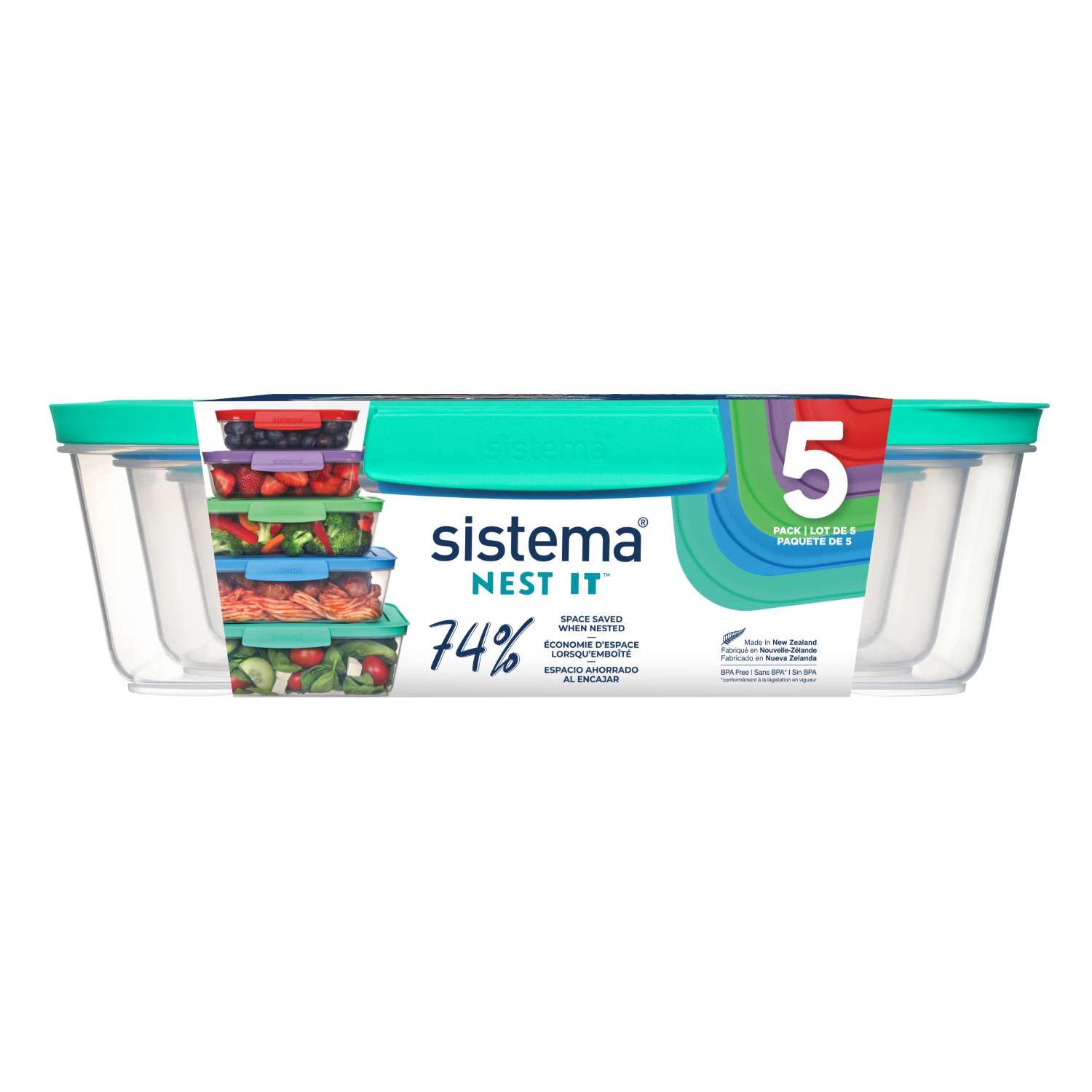 Nest it 5 Pack Δοχεία Τροφίμων NEST