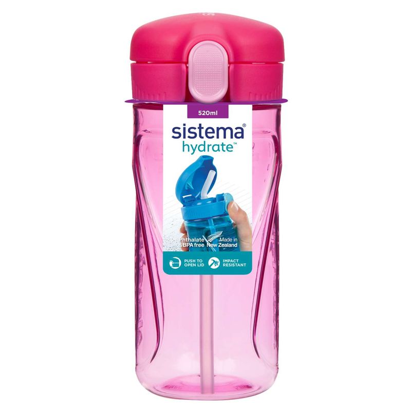 Quick Flip Bottle Παγούρι Pink 520ml
