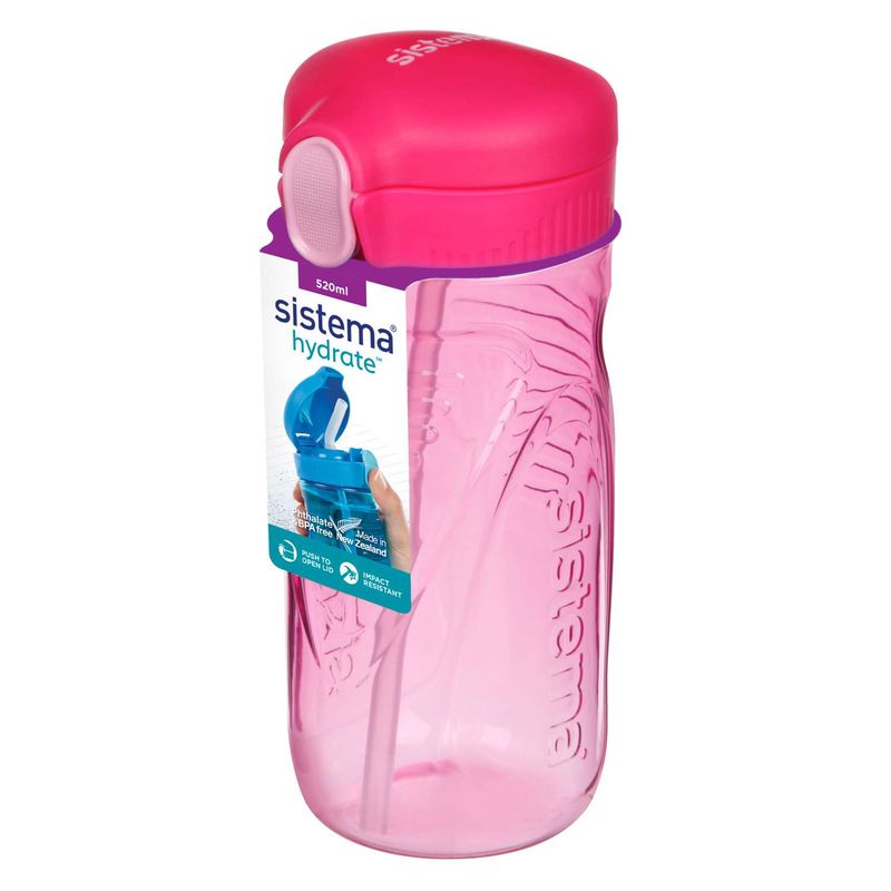 Quick Flip Bottle Παγούρι Pink 520ml
