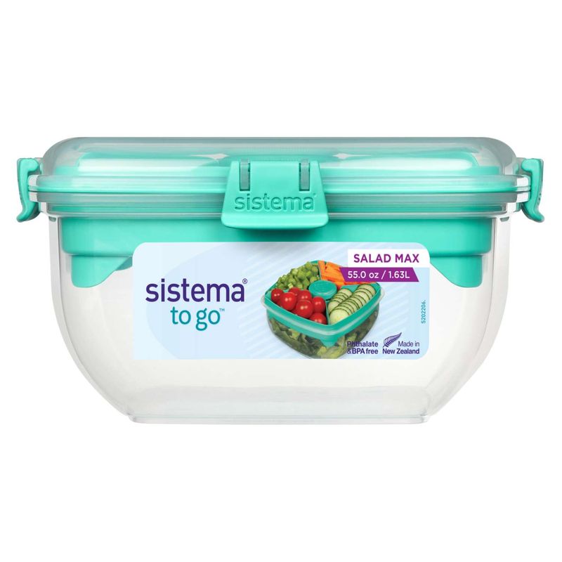 Salad Max To Go Δοχείο Τροφίμων Minty Teal 1.63L
