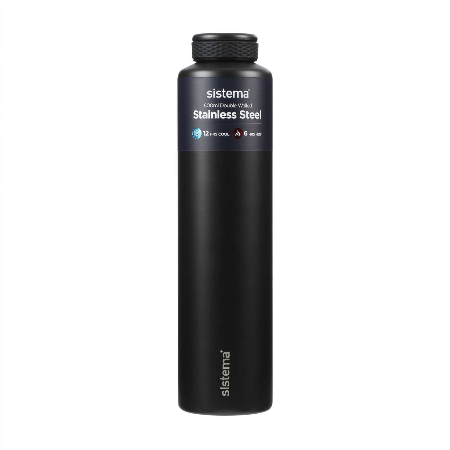 Chic Stainless Steel Bottle Παγούρι Θερμός Black 600ml