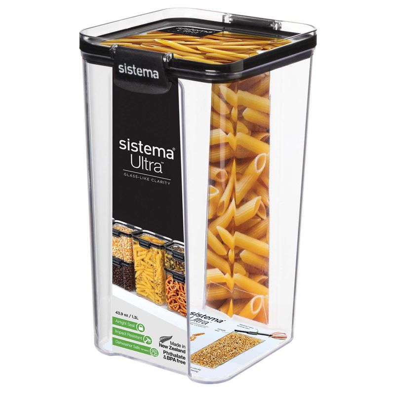Ultra Square Δοχείο Αποθήκευσης Ξηρών Τροφίμων 1.3L