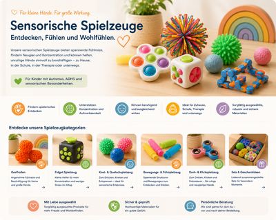 Sensorische Spielzeuge – Entdecken, Fühlen und Wohlfühlen
