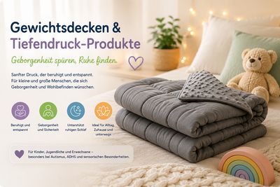 Gewichtsdecken & Tiefendruck-Produkte