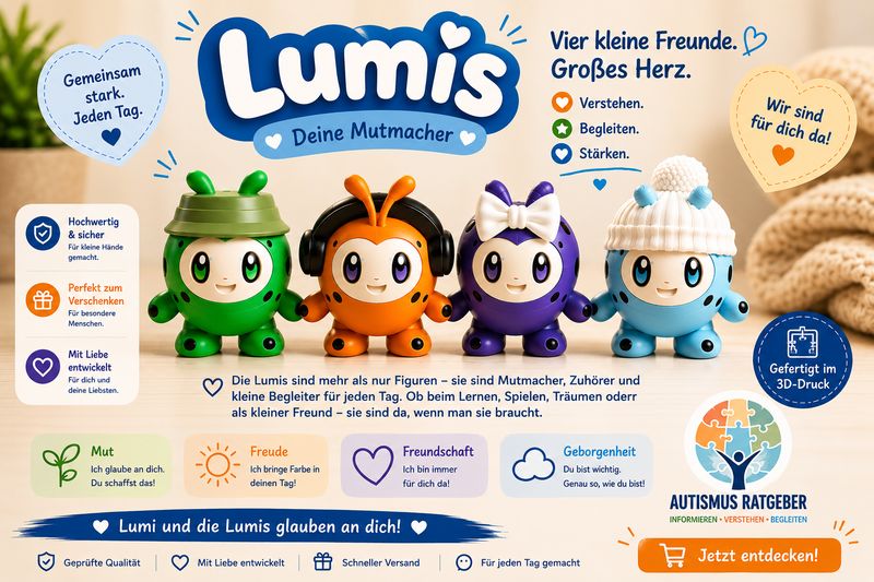 Lumi – Autismus-Maskottchen (3D-Druck)