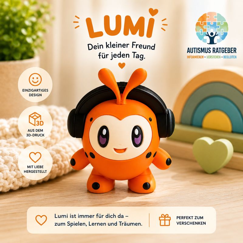 Lumi – Autismus-Maskottchen (3D-Druck)