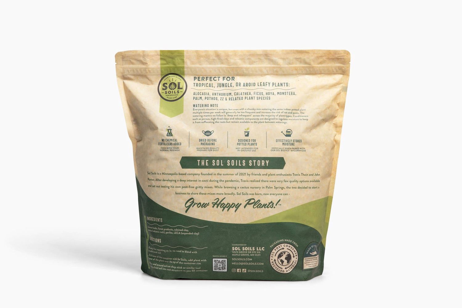 Soil (10Qt) Houseplant Chunky Mix (Aroid/Tropical Soilless)