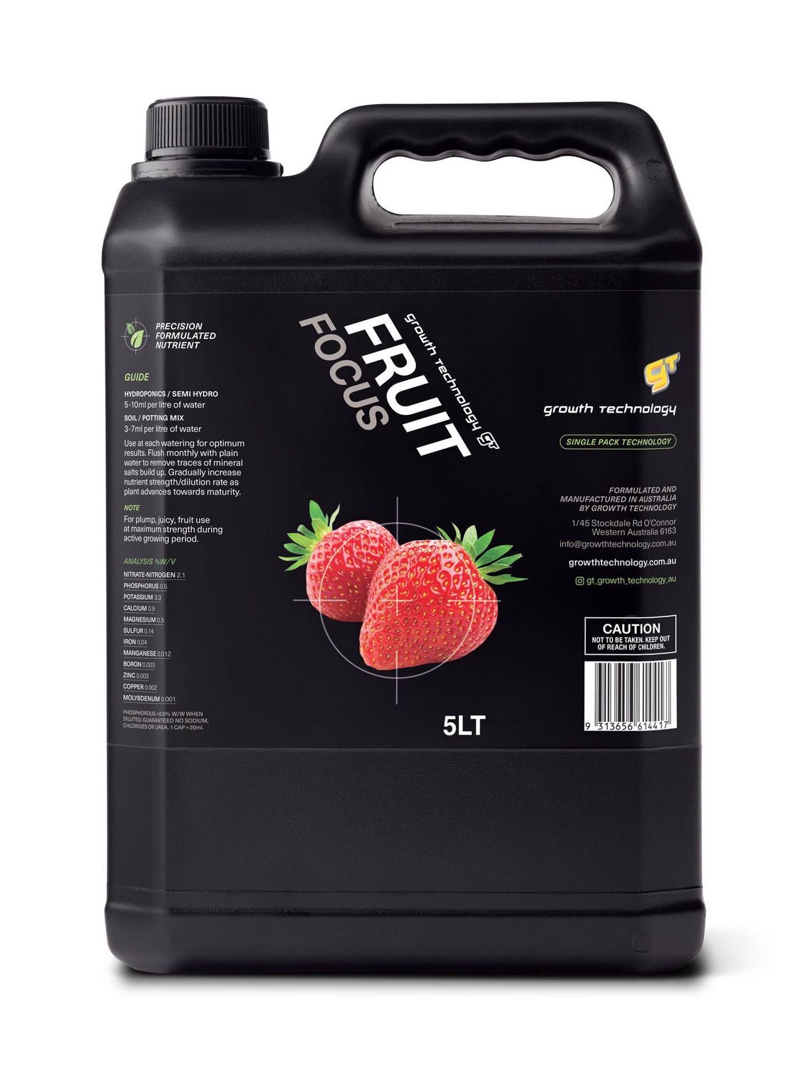 Growth Technology GT Focus Plant Nutrients (1 Litre Size): 1 Litre / Foliage