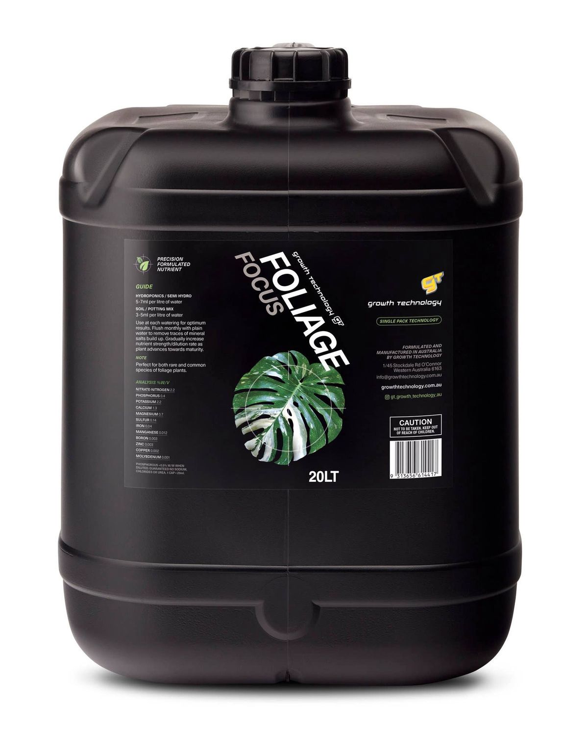 Growth Technology GT Focus Plant Nutrients (1 Litre Size): 1 Litre / Foliage