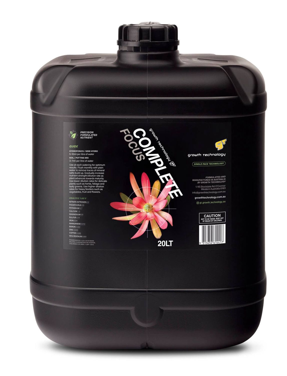 Growth Technology GT Focus Plant Nutrients (1 Litre Size): 1 Litre / Foliage