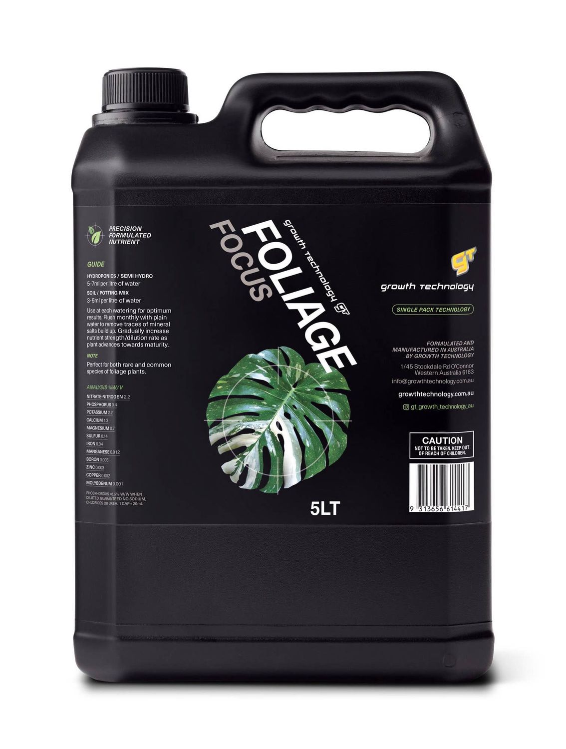 Growth Technology GT Focus Plant Nutrients (1 Litre Size): 1 Litre / Foliage