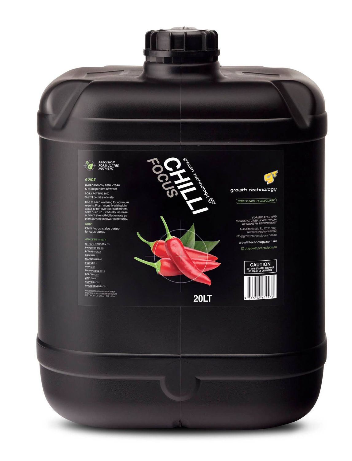 Growth Technology GT Focus Plant Nutrients (1 Litre Size): 1 Litre / Foliage
