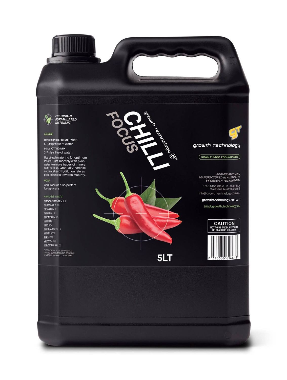 Growth Technology GT Focus Plant Nutrients (1 Litre Size): 1 Litre / Foliage