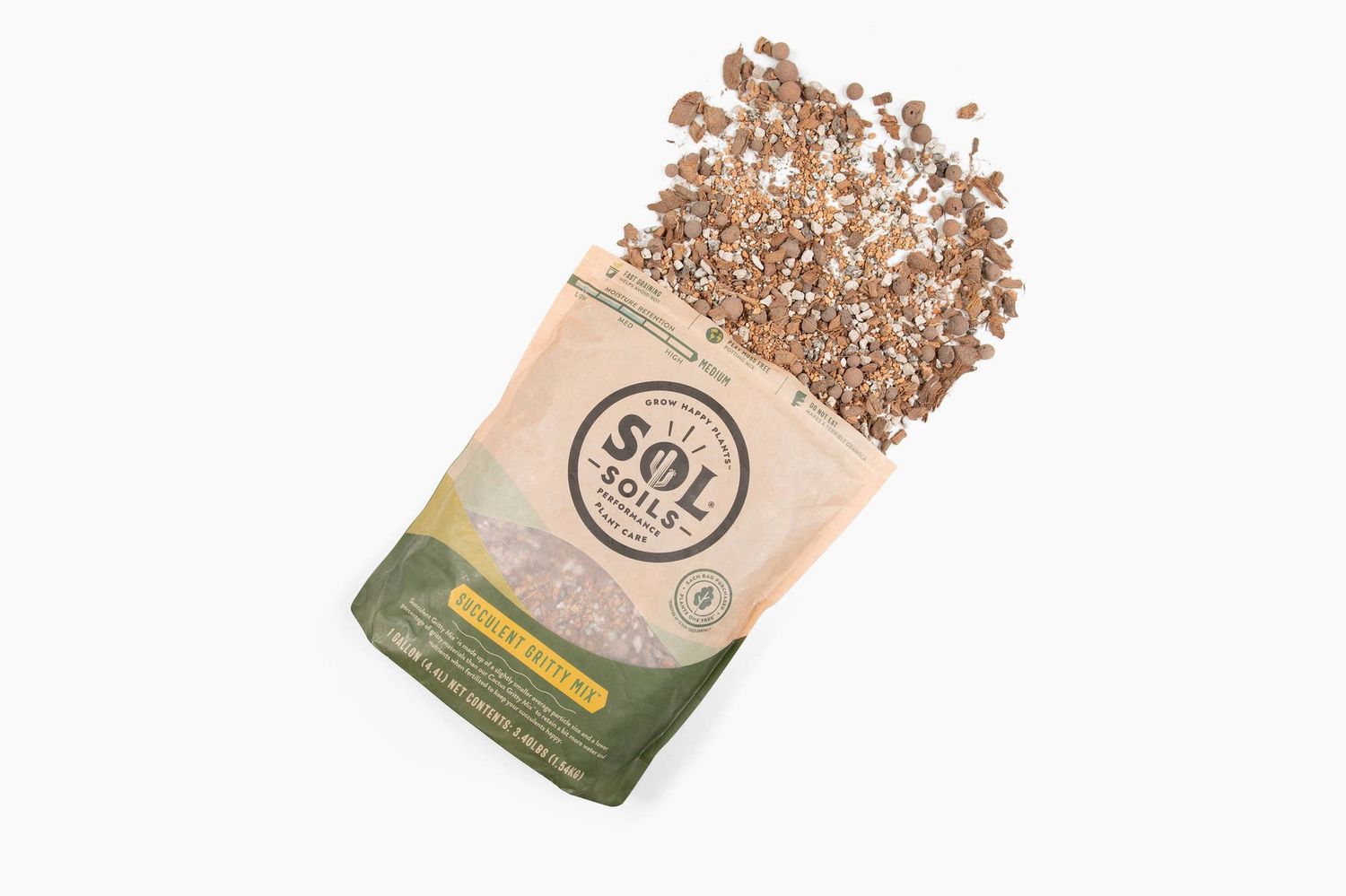 Soil (1Gal) Succulent Gritty Mix (Soilless): 1 Gallon (4 Quarts)