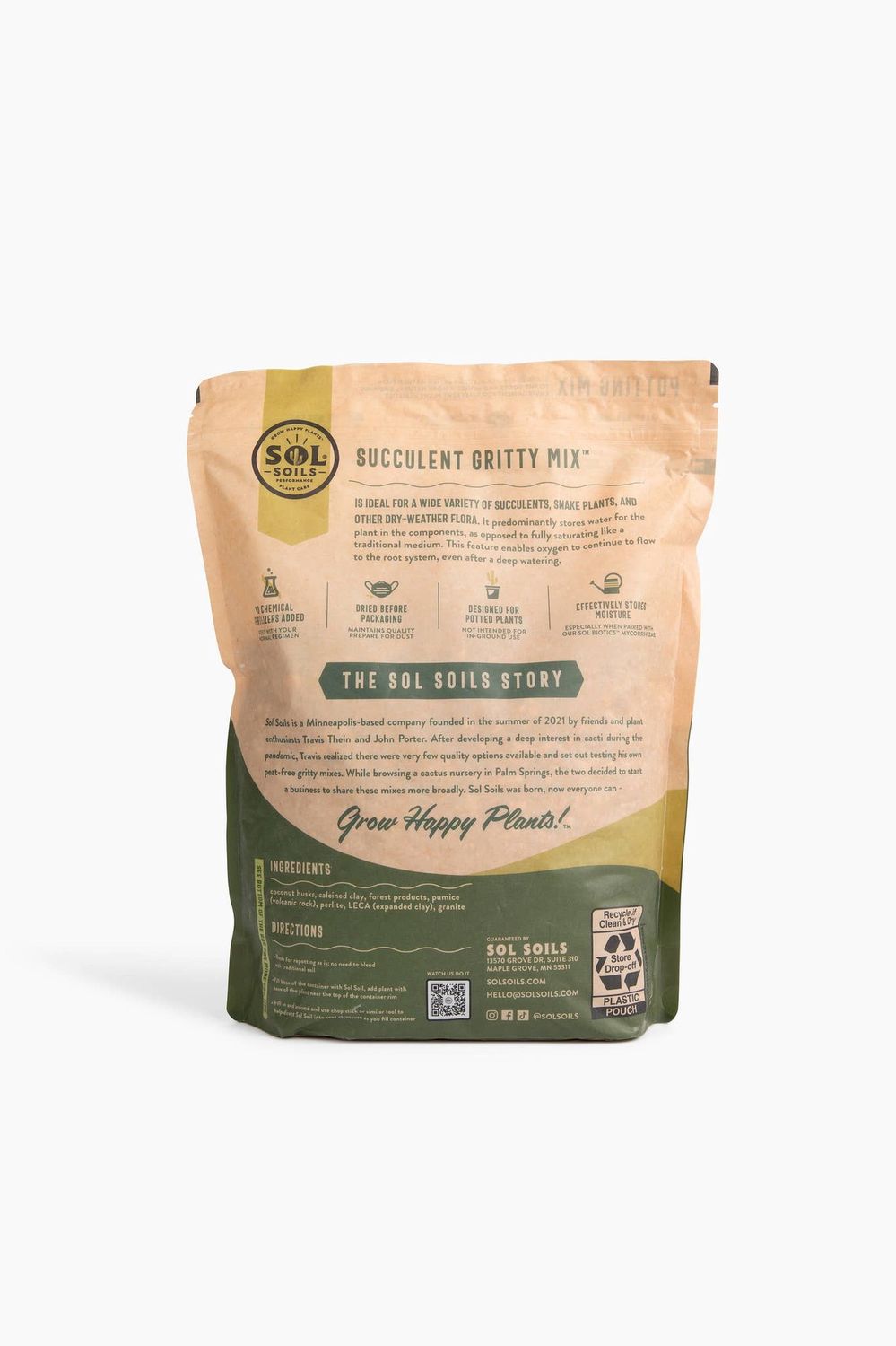 Soil (1Gal) Succulent Gritty Mix (Soilless): 1 Gallon (4 Quarts)