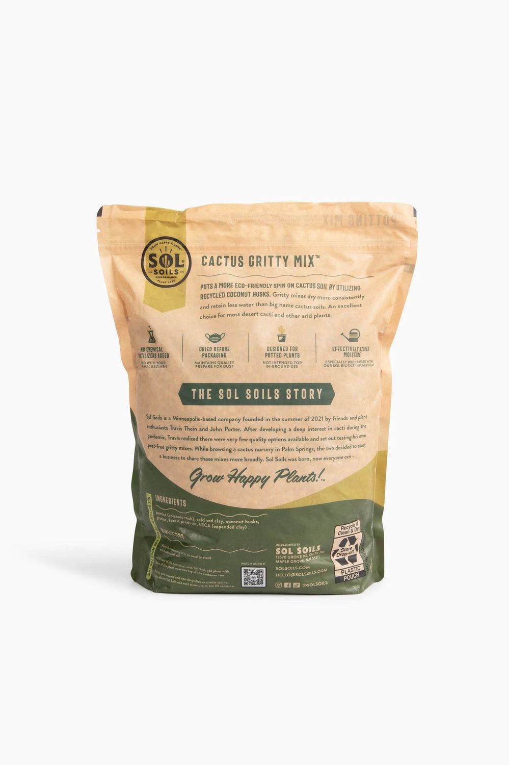 Soil (1Gal) Cactus Gritty Mix (Soilless): 1 Gallon (4 Quarts)