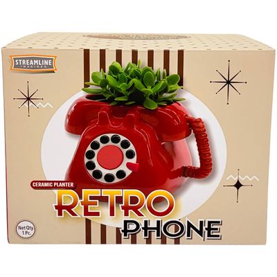 Vintage Phone Planter