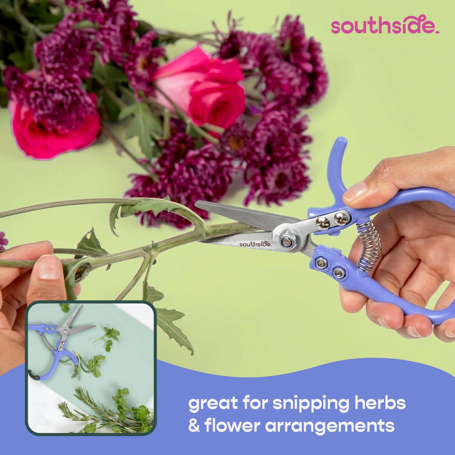 Southside Garden Scissors (Periwinkle)