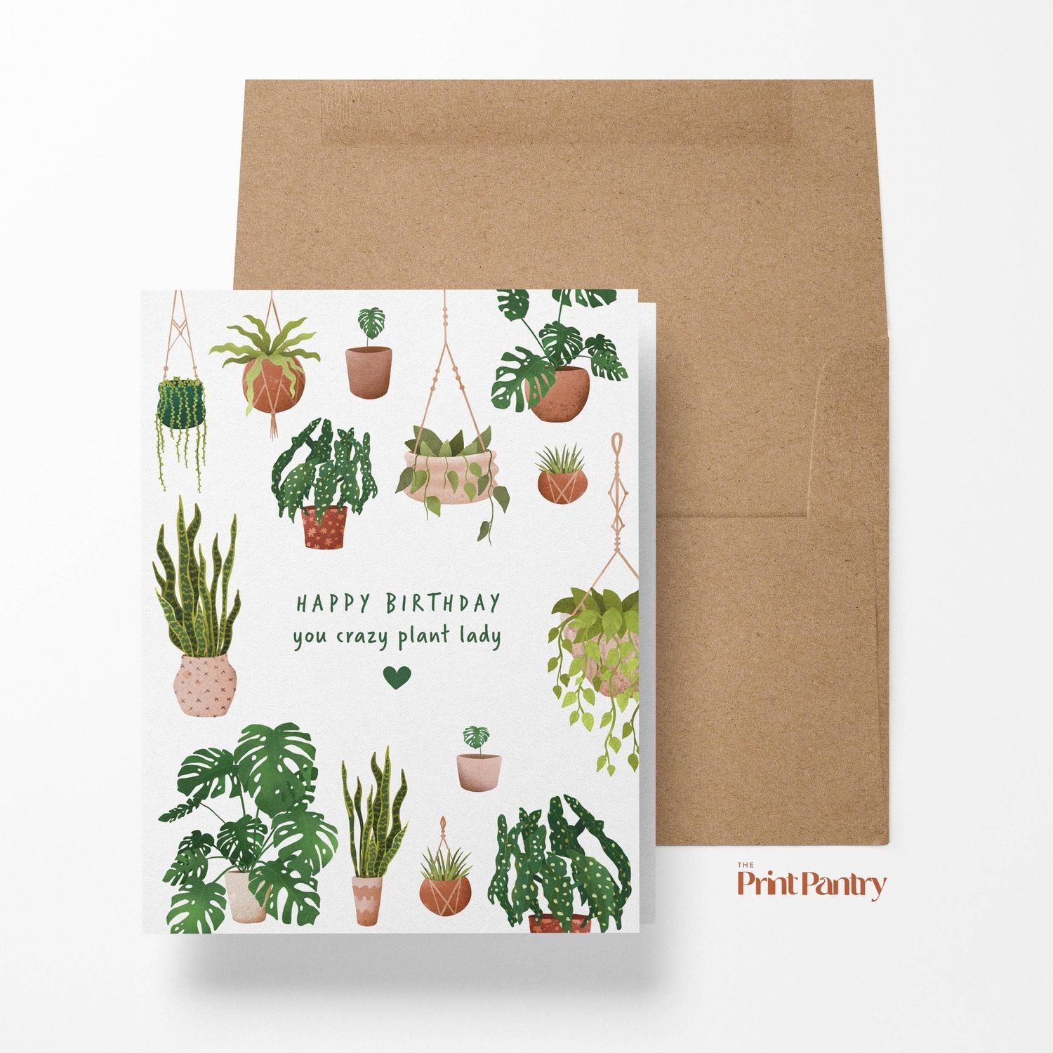 Crazy Plant Lady Birthday Card