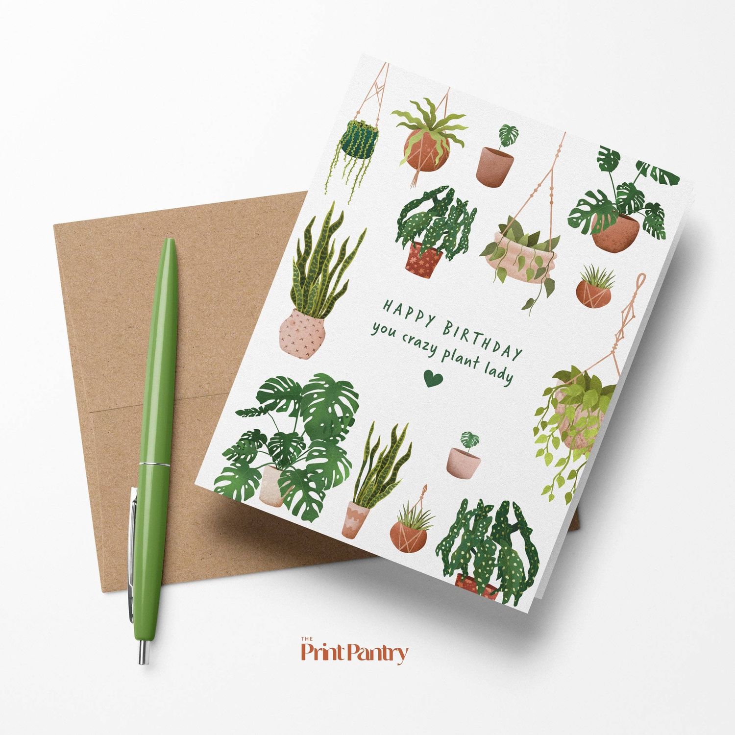 Crazy Plant Lady Birthday Card