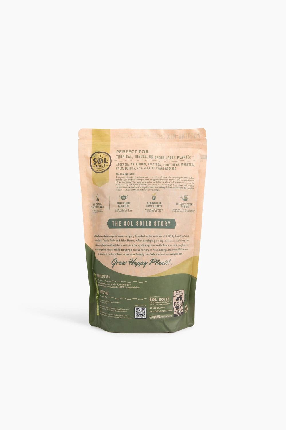 Soil (2Qt) Houseplant Chunky Mix (Aroid/Tropical Soilless): 2 Quarts