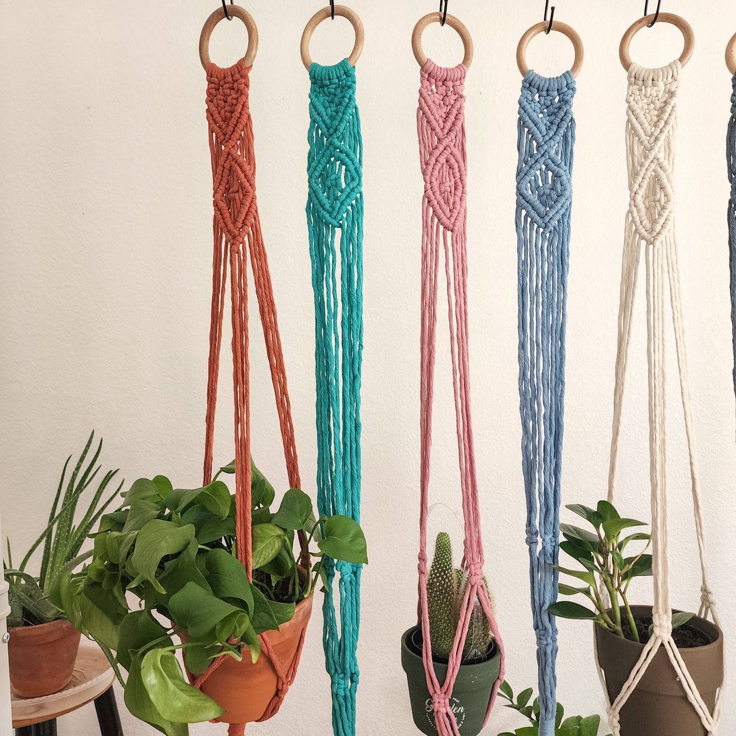 Handwoven Macrame plant hanger, Boho Home decor &amp; Gift