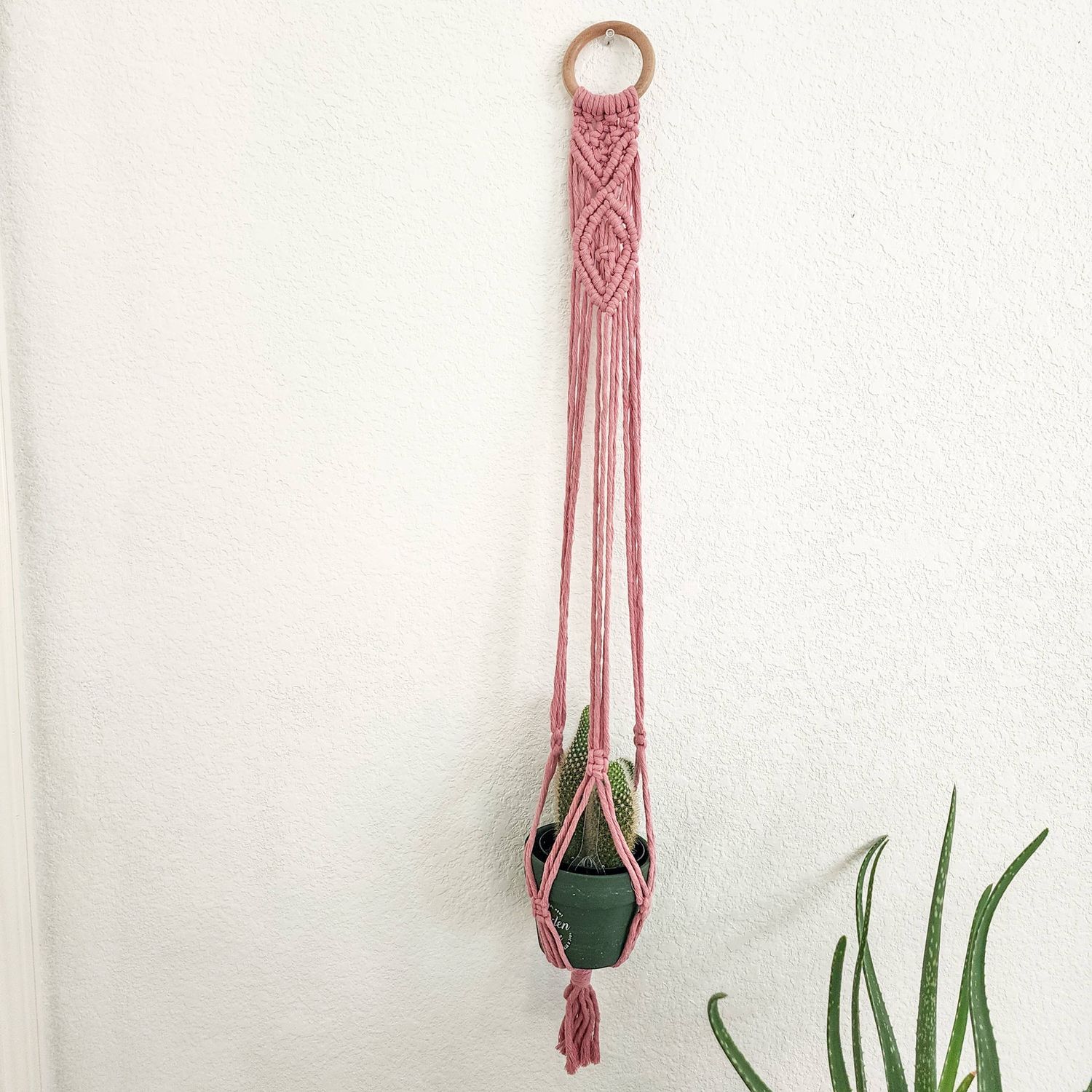 Handwoven Macrame plant hanger, Boho Home decor &amp; Gift