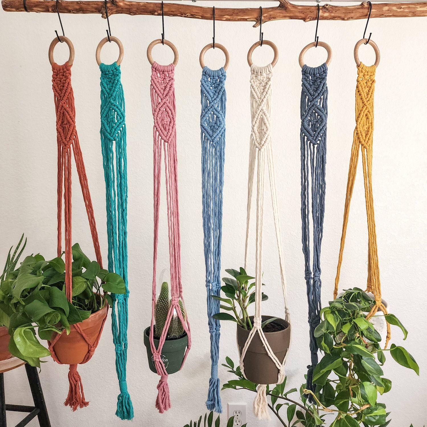Handwoven Macrame plant hanger, Boho Home decor &amp; Gift