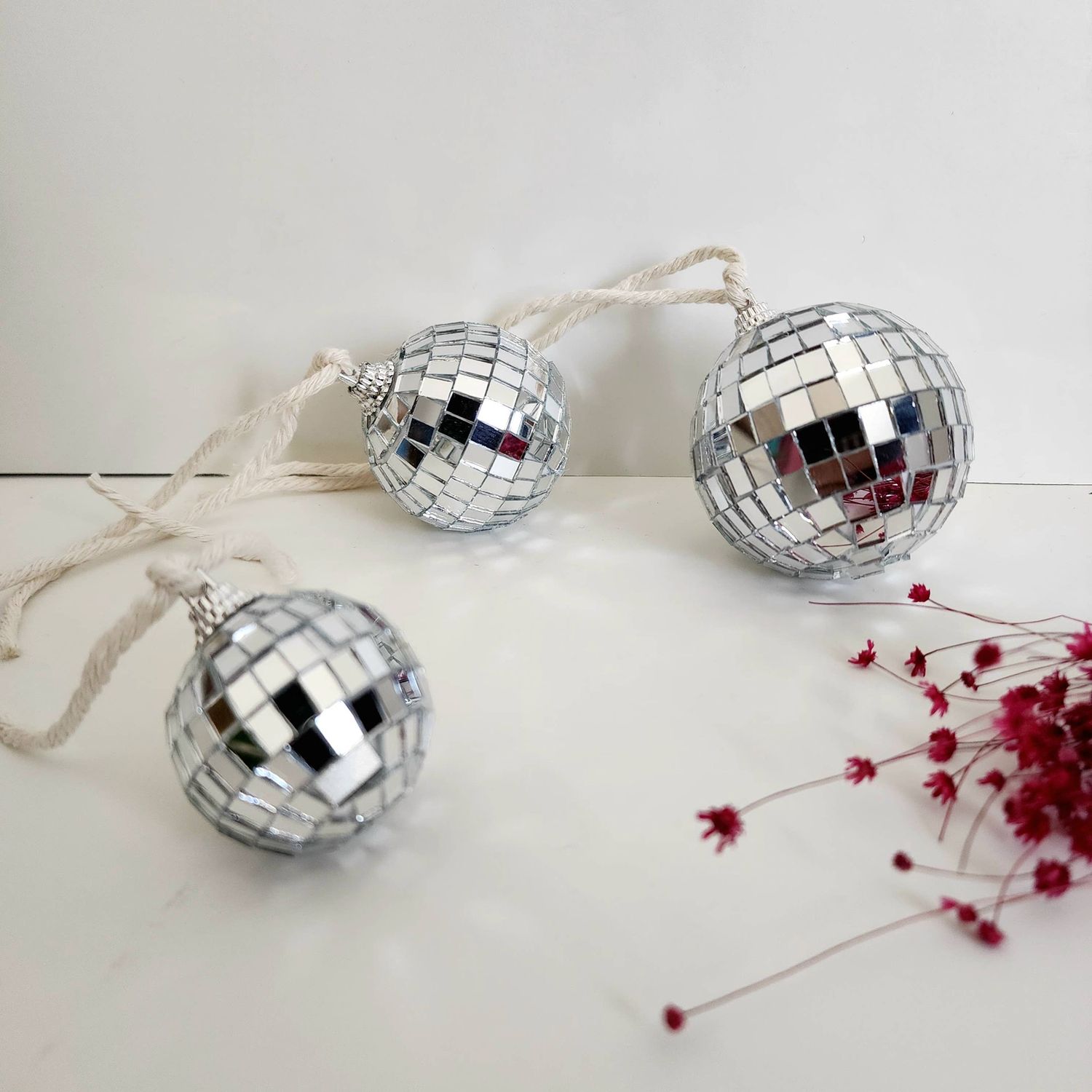 Disco Ball Charms, Car Accessories, Boho &amp; Retro Home Decor: Small