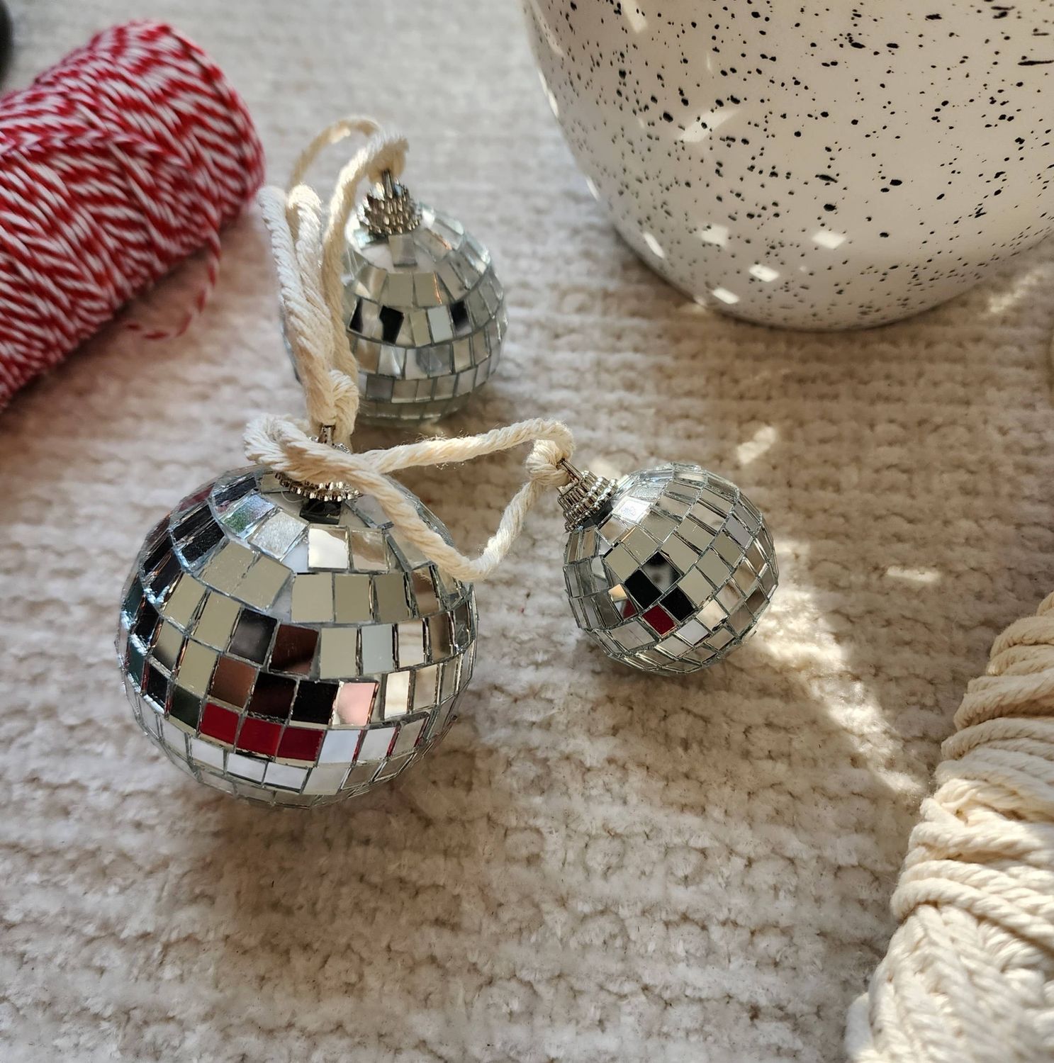 Disco Ball Charms, Car Accessories, Boho &amp; Retro Home Decor: Small
