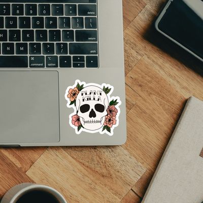 Plant Killer Skull Sticker