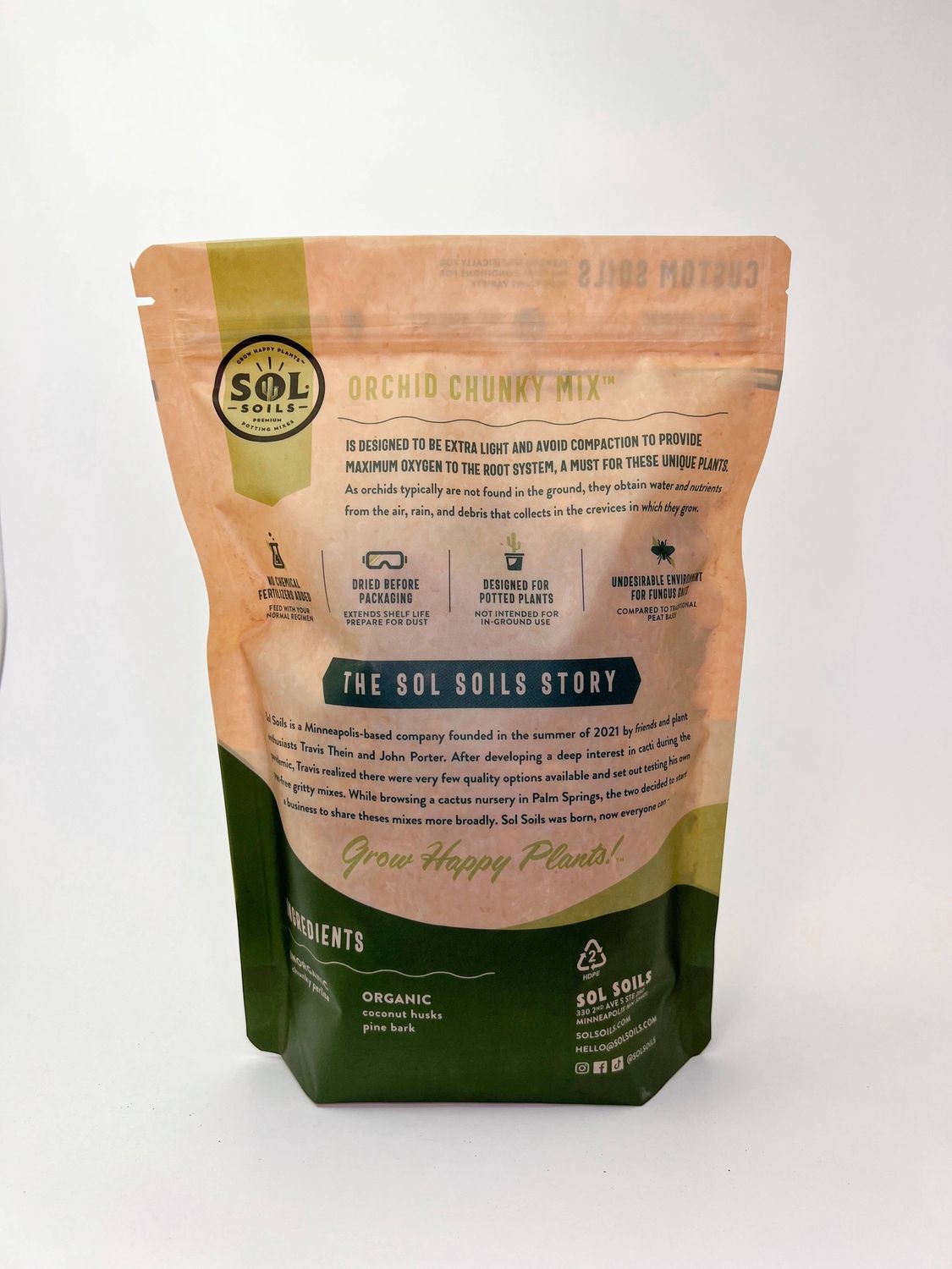 Soil (1Qt) Orchid Chunky Mix (Soilless): 1 Quart