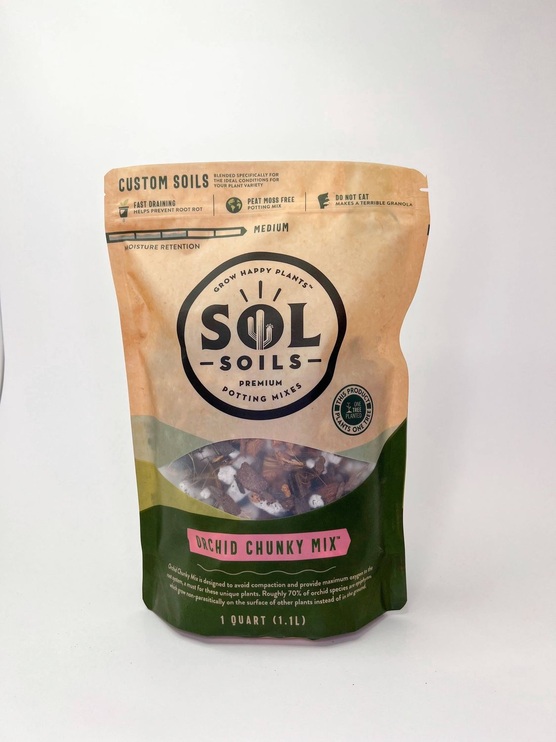 Soil (1Qt) Orchid Chunky Mix (Soilless): 1 Quart