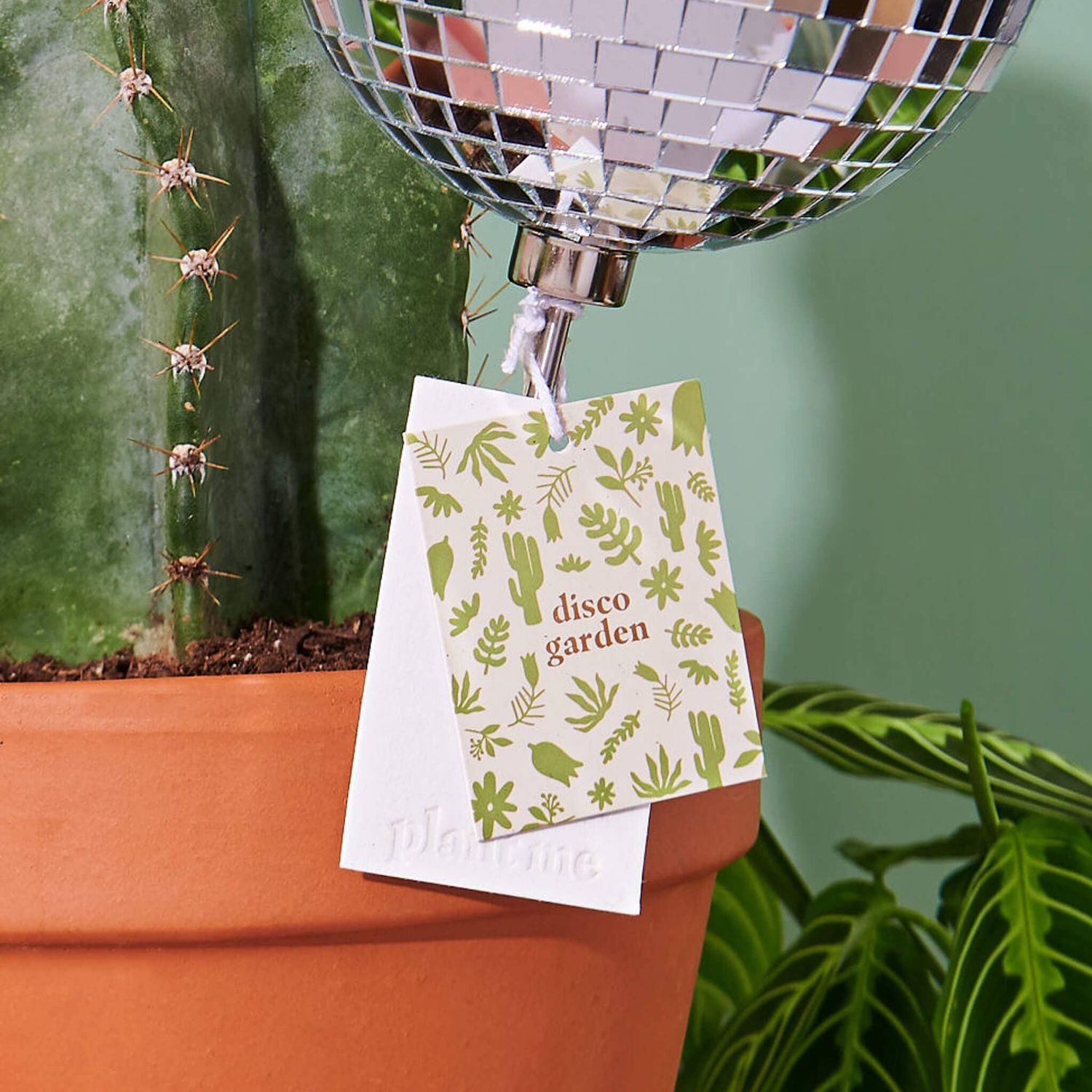 3" Disco BB - Disco Ball Plant Stake