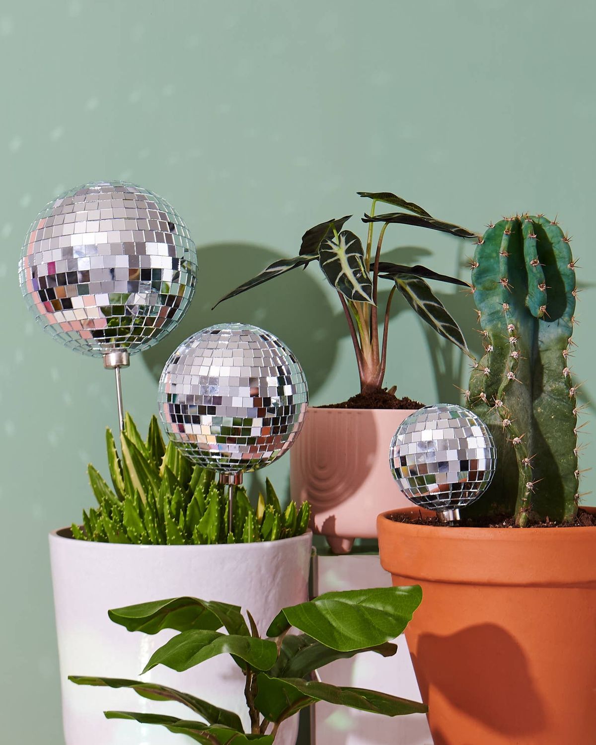 3" Disco BB - Disco Ball Plant Stake