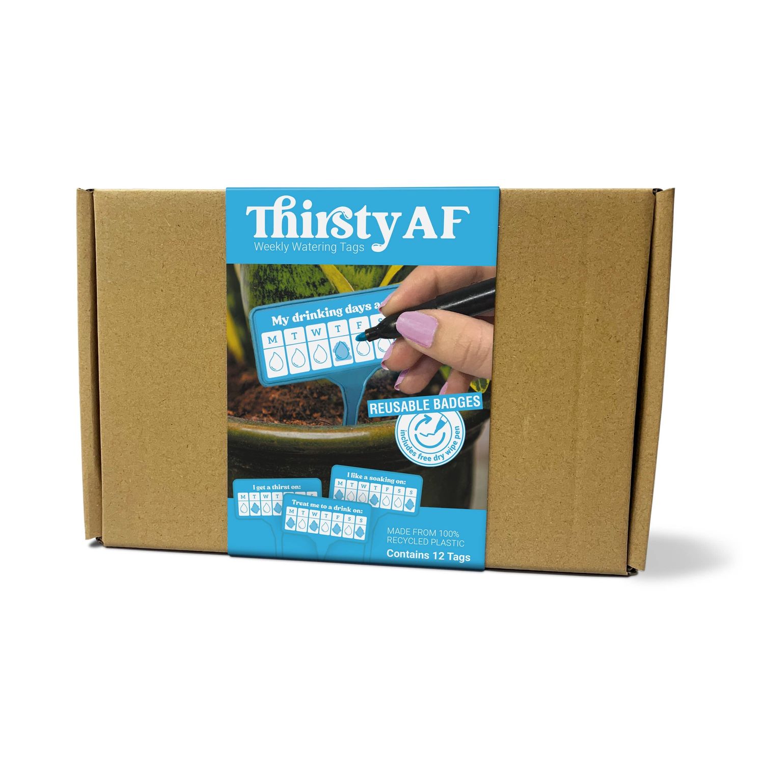 Thirsty AF | Plant Watering Guides | Secret Santa Gift