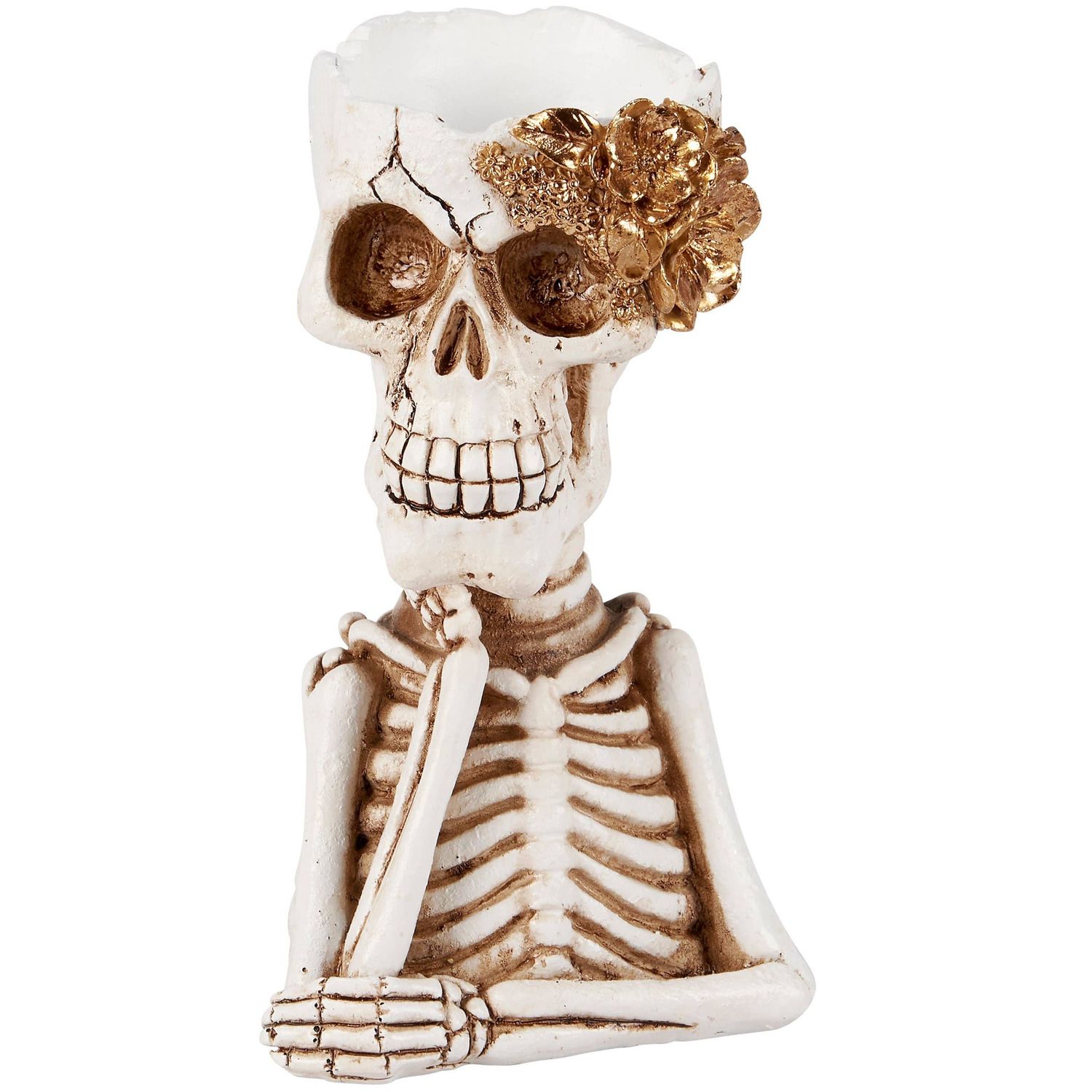 Skeleton Pot Figurine