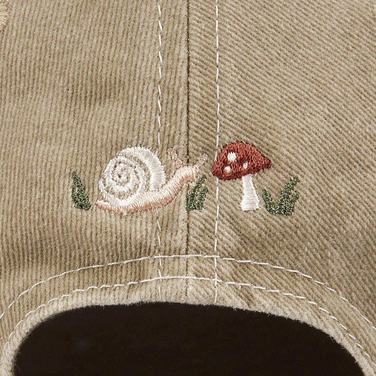 Snail &amp; Mushroom Baseball Cap